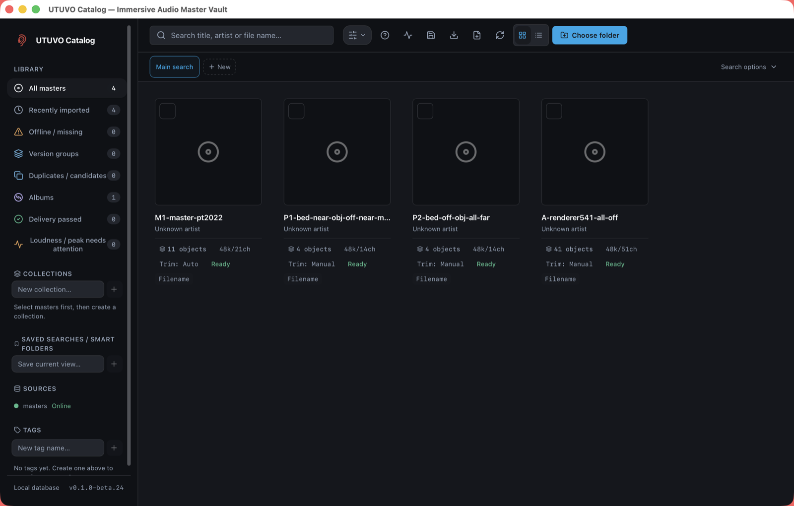 The main window: sidebar on the left, card wall in the middle, Inspector on the right