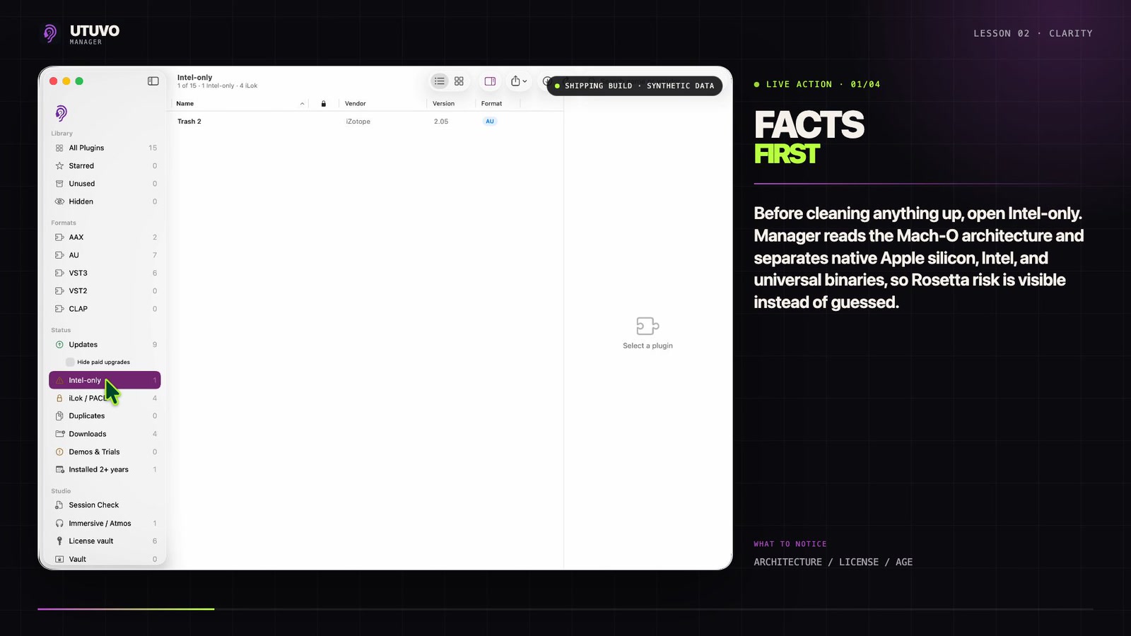UTUVO Manager triage preview
